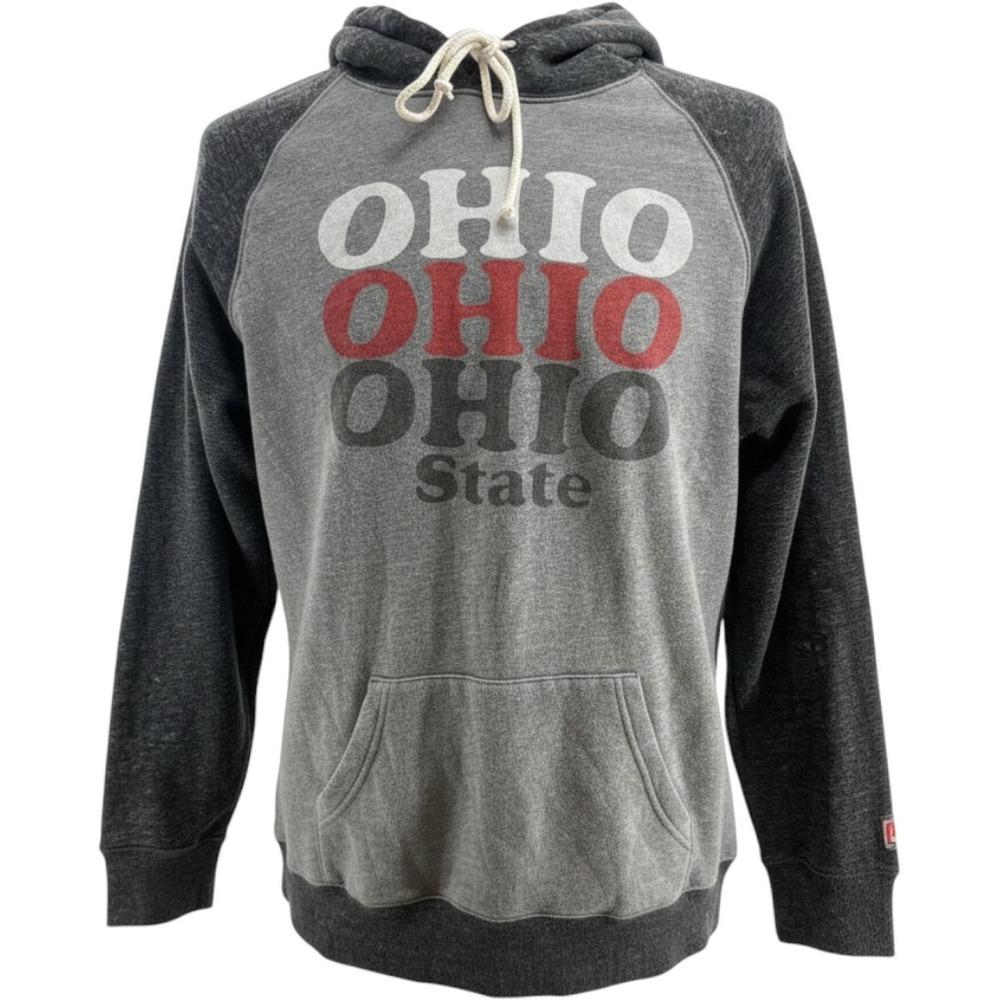 Homage Ohio State Buckeyes Hoodie Mens Grey Pullover Sweatshirt XLarge